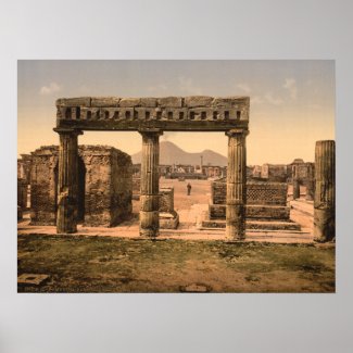 The Forum, Pompeii, Campania, Italy print