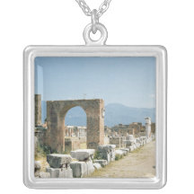 The Forum with the mountains in the background Pendants