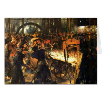 The Foundry - Adolph Von Menzel Card