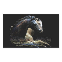The Fountain of Neptune -Sea-horses Rectangular Stickers