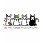 The Four Bunnies of the Apocalypse T Shirt
