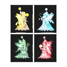 The Four Elements Stretched Canvas Print