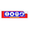 The Four Essentials for Life bumpersticker