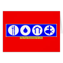 The Four Essentials for Life Card