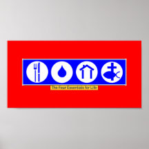 The Four Essentials for Life Print