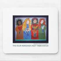 The Four Horsemen Meet Their Match mousepads
