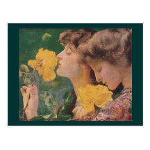 The Four Roses by Frant Dvorak Postcard