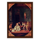 The Four Seasons: Winter Oval By Quillard Pierre-A Greeting Cards