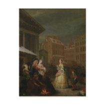 The Four Times of Day: Morning, 1736 Postcard