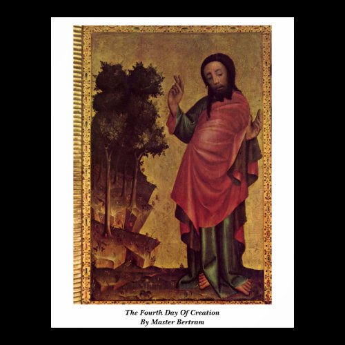 The Fourth Day Of Creation By Master Bertram Print