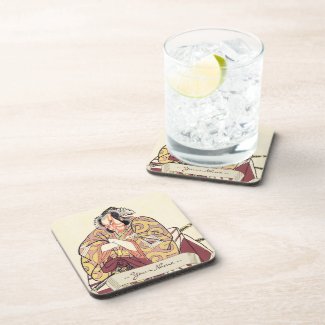 The Fourth Ichikawa Danjuro as Arakawataro Makezu Beverage Coasters