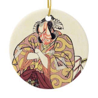 The Fourth Ichikawa Danjuro as Arakawataro Makezu Christmas Ornaments