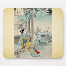 The fourth month by Mizuno, Toshikata Ukiyoe Mousepads