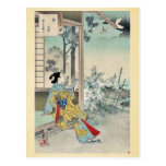 The fourth month by Mizuno, Toshikata Ukiyoe Postcards