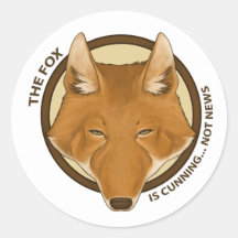The Fox is Cunning... Not News Stickers