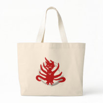 The fox with nine tails (evil) bags by PencilPlus The fox with nine tails (evil) bags