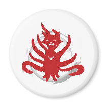 The fox with nine tails (evil) magnets by PencilPlus The fox with nine tails (evil) magnets