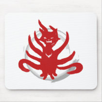 The fox with nine tails (evil) mouse pads