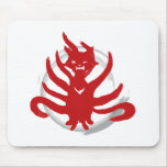 The fox with nine tails (evil) mouse pads