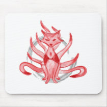 The fox with nine tails mousepads