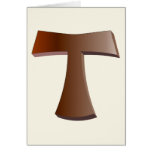 The Franciscan Cross and Prayer in Mahogany cards