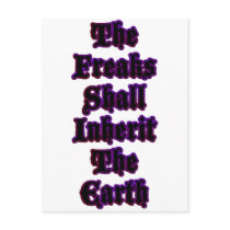 The Freaks Shall Inherit The Earth postcards