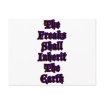 The Freaks Shall Inherit The Earth postcards