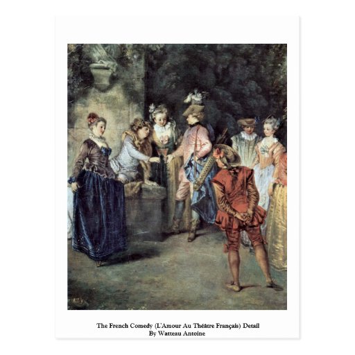 The French Comedy (L'Amour Au Théâtre Français) Postcards