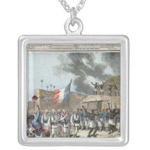 The French Flag Entering Abomey Custom Necklace