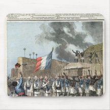The French Flag Entering Abomey Mouse Pads