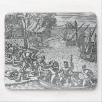 The French Fleet Plundering Mousepads