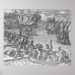 The French Fleet Plundering Poster