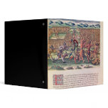 The French Help the Indians in Battle 3 Ring Binder