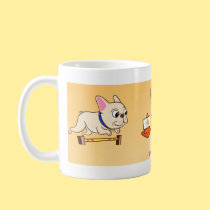 The Frenchie White Mug mugs