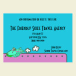 The Friendly Skies Travel Agency Business Cards business cards