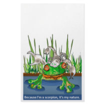 The Frog and Scorpion Stationery Design