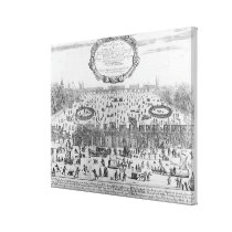 The Frost Fair of the winter of Thames canvas prints