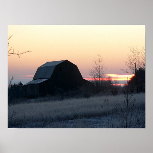 the frosty barn print