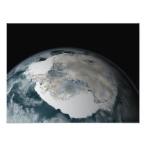 The frozen continent of Antarctica
