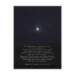 The Full Moon Appears/Inspirational Zen Poetry Post Cards