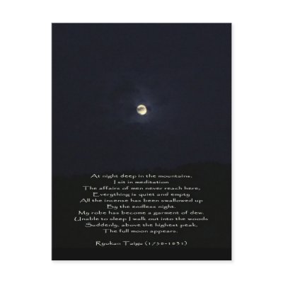 The Full Moon Appears/ Postcard by riverme