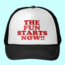 the fun starts now hats