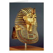The funerary mask of Tutankhamun Card