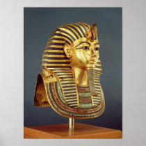 The funerary mask of Tutankhamun Print