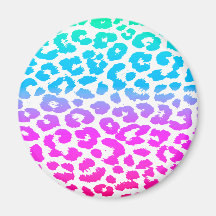 The Funky Leopard Refrigerator Magnets