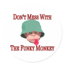 The Funky Monkey stickers by goldnsun The Funky Monkey stickers