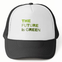 The future is green solid hats