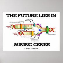 The Future Lies In Mining Genes (DNA Replication) Posters