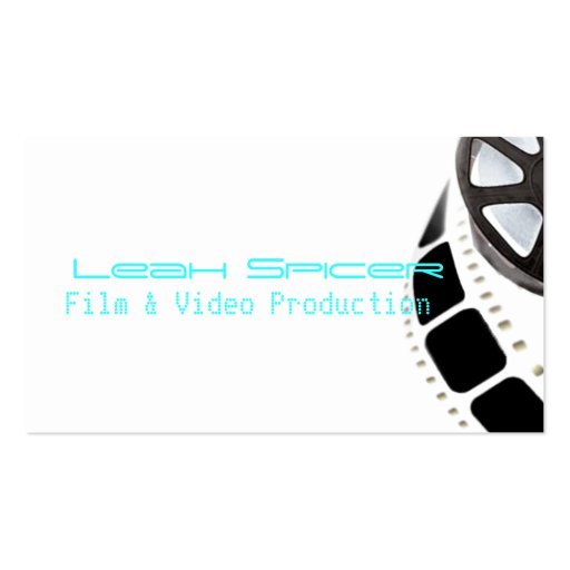 The Future of Film Lies in You Business Card Template (front side)