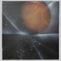 The Galaxy Mars Awaits napkins